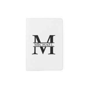 Personalized Monogram and Name Passport Holder