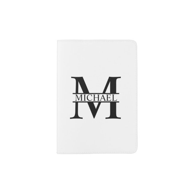 Personalized Monogram and Name Passport Holder (Front)
