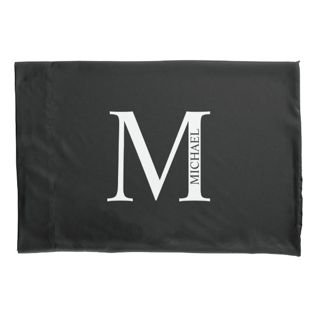 Personalized Monogram and Name Pillow Case (Front)