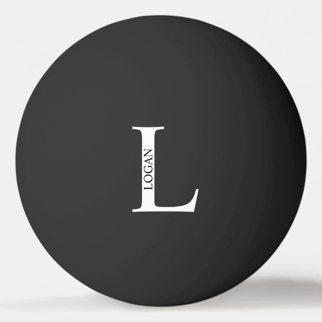 Personalized Monogram and Name Ping Pong Ball (Front)