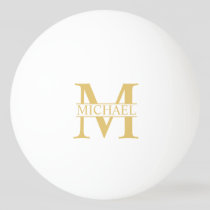 Personalized Monogram and Name Ping Pong Ball