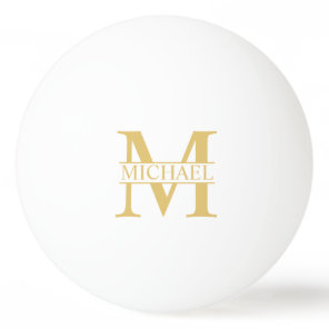 Personalized Monogram and Name Ping Pong Ball