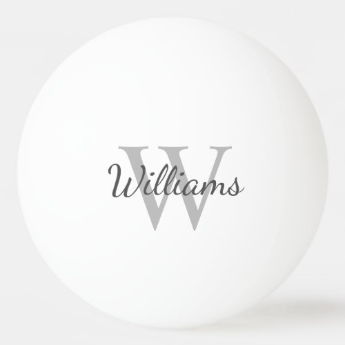 Personalized Monogram and Name Ping Pong Ball