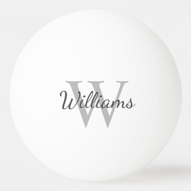 Personalized Monogram and Name Ping Pong Ball (Front)