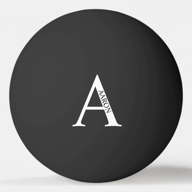 Personalized Monogram and Name Ping Pong Ball (Back)
