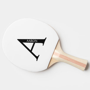Personalized Monogram and Name Ping Pong Paddle
