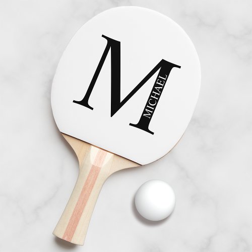 Personalized Monogram and Name Ping Pong Paddle