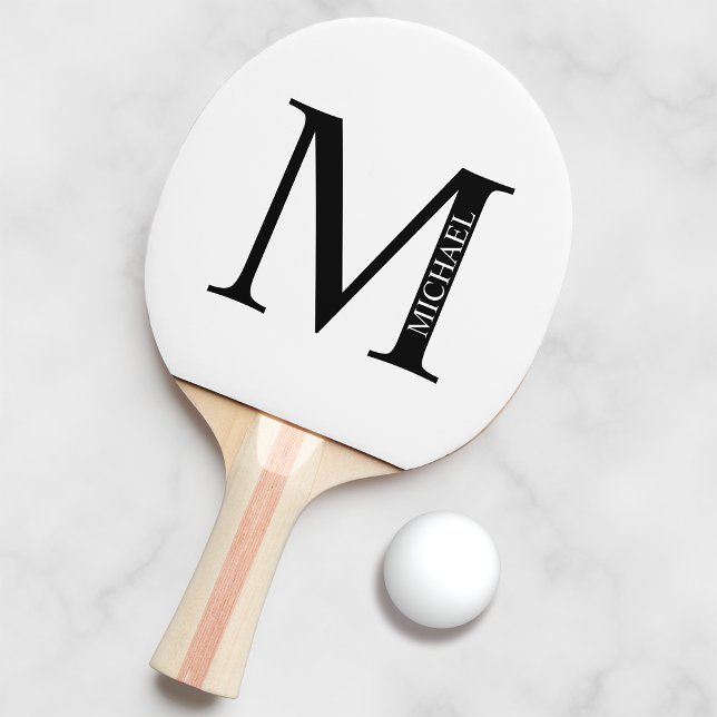 Personalized Monogram and Name Ping Pong Paddle (Creator Uploaded)