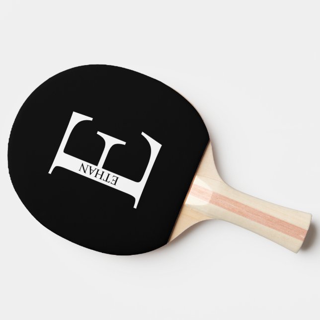 Personalized Monogram and Name Ping Pong Paddle (Side)