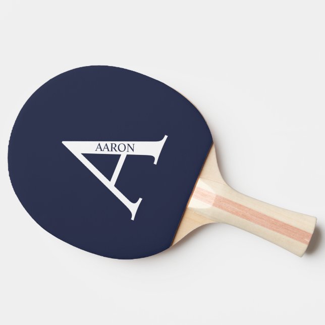 Personalized Monogram and Name Ping Pong Paddle (Side)