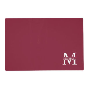 Personalized Monogram and Name Placemat
