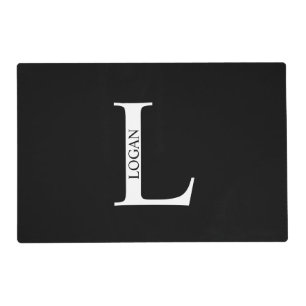 Personalized Monogram and Name Placemat