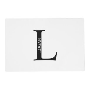 Personalized Monogram and Name Placemat
