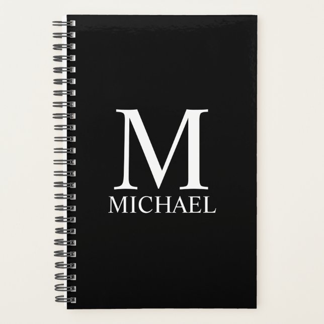 Personalized Monogram and Name Planner (Front)