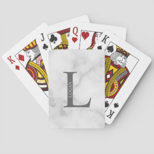 Personalized Monogram and Name Playing Cards