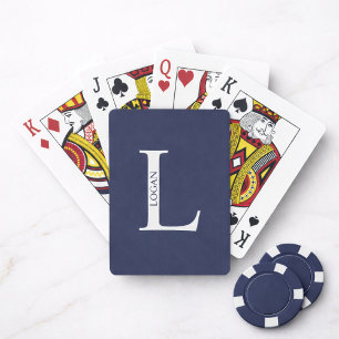 Personalized Monogram and Name Playing Cards
