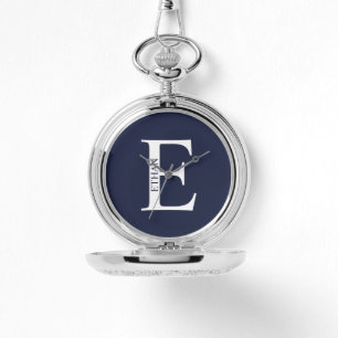 Personalized Monogram and Name Pocket Watch