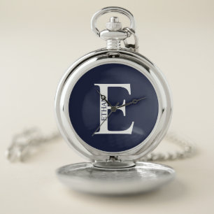 Personalized Monogram and Name Pocket Watch