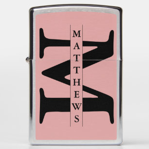 Personalized Monogram and Name Poker Zippo Lighter