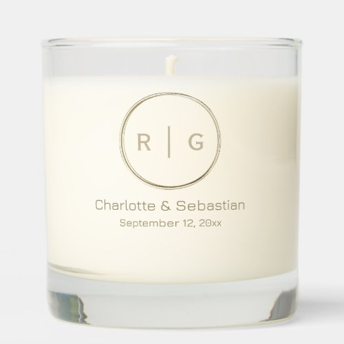 Personalized Monogram and Name Scented Candle