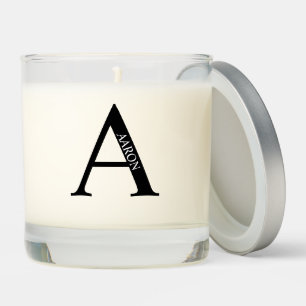 Personalized Monogram and Name Scented Candle