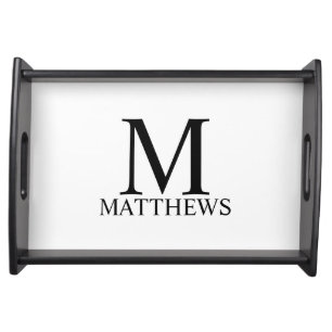 Personalized Monogram and Name Serving Tray