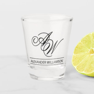 Personalized Monogram and Name Shot Glass
