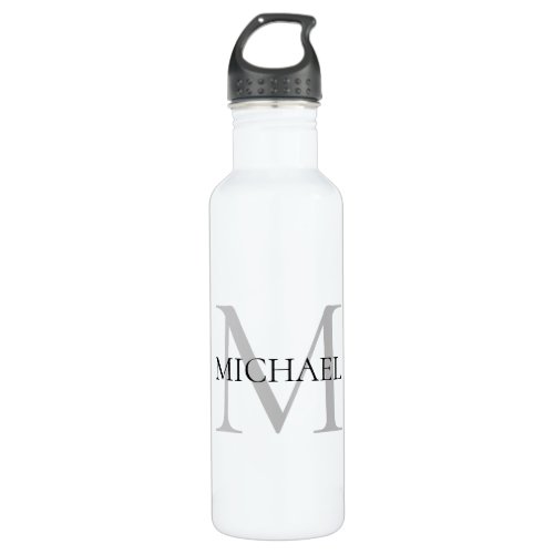 Personalized Monogram and Name Stainless Steel Water Bottle