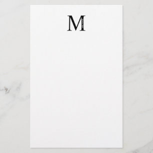 Personalized Monogram and Name Stationery