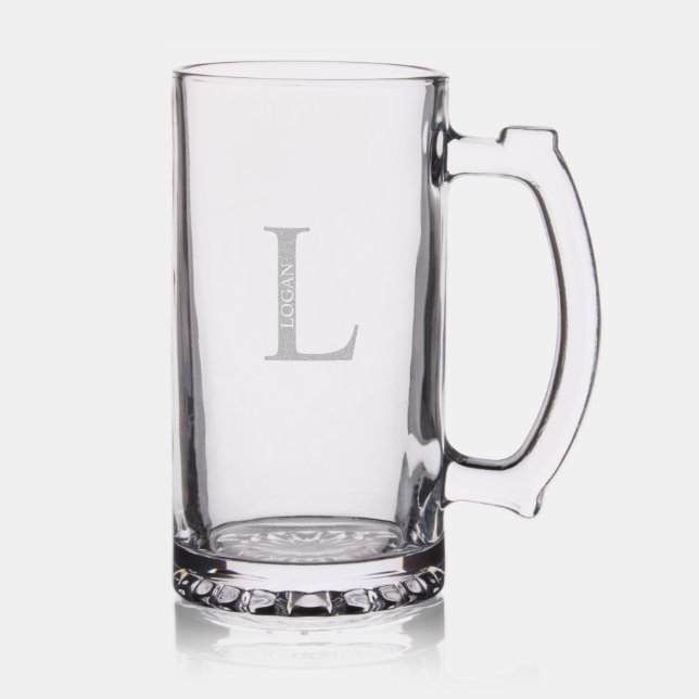 Personalized Monogram and Name Stein (Glassware)