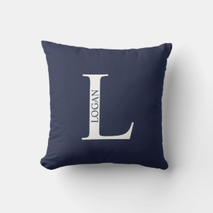 Personalized Monogram and Name Throw Pillow