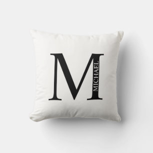 Personalized Monogram and Name Throw Pillow