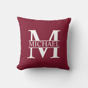 Personalized Monogram and Name Throw Pillow
