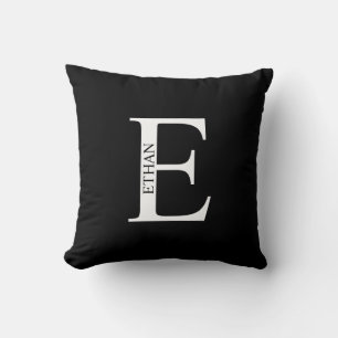 Personalized Monogram and Name Throw Pillow