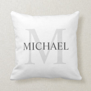 Personalized Monogram and Name Throw Pillow