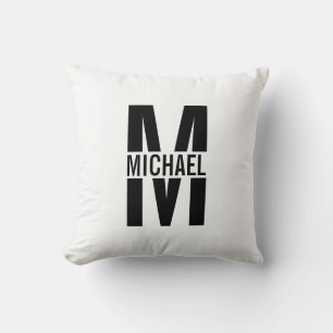 Personalized Monogram and Name Throw Pillow