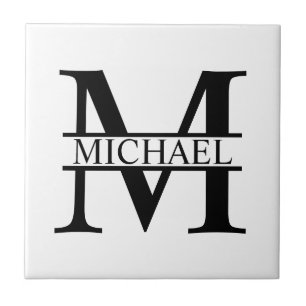 Personalized Monogram and Name Tile