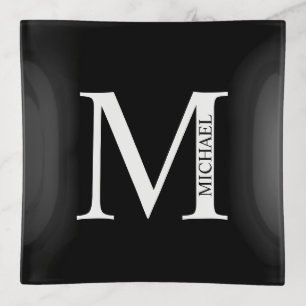 Personalized Monogram and Name Trinket Tray