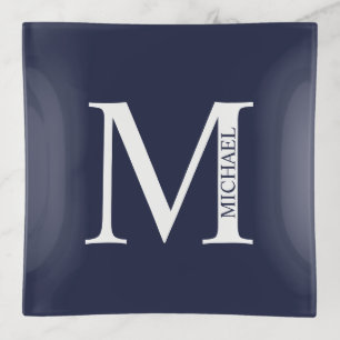 Personalized Monogram and Name Trinket Tray