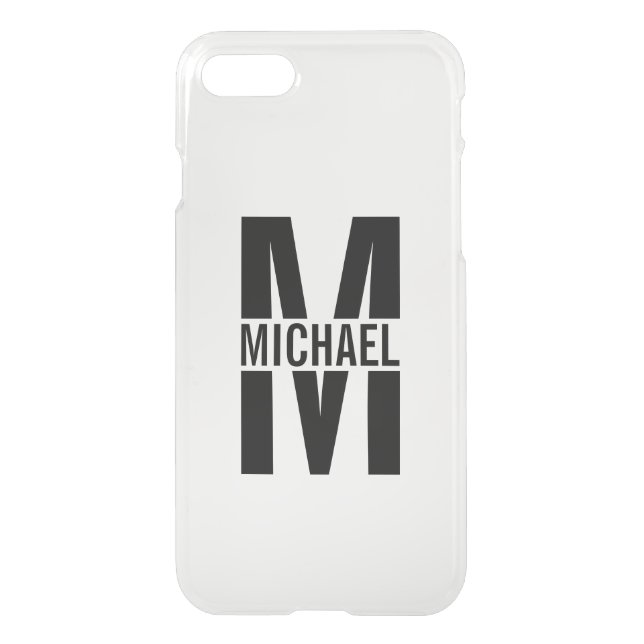 Personalized Monogram and Name Uncommon iPhone Cas Case (Back)