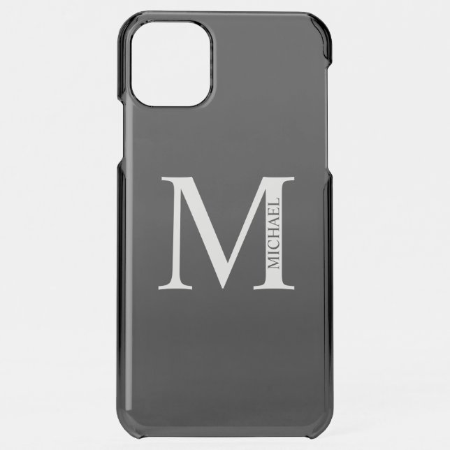 Personalized Monogram and Name Uncommon iPhone Cas Case (Back)