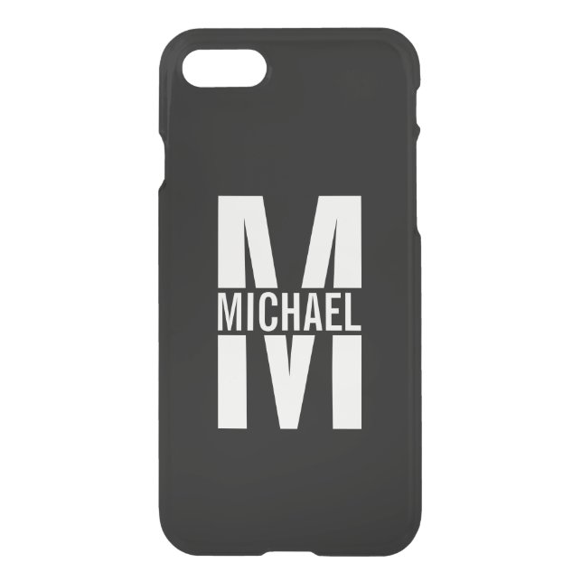 Personalized Monogram and Name Uncommon iPhone Case (Back)