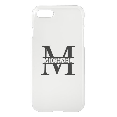 Personalized Monogram and Name iPhone SE87 Case
