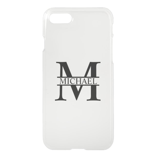 Personalized Monogram and Name Uncommon iPhone Case (Back)