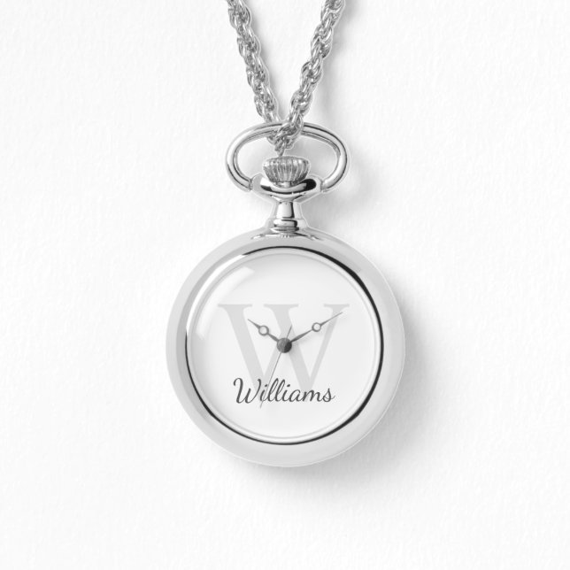 Personalized Monogram and Name Watch (Front)