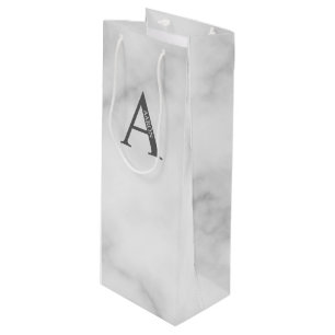 Personalized Monogram and Name Wine Gift Bag