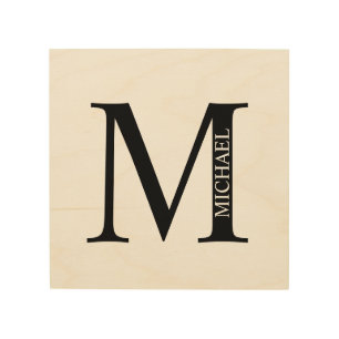Personalized Monogram and Name Wood Wall Decor