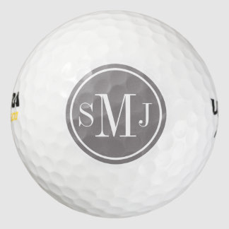 Personalized Monogram and Titanium Frame Golf Balls