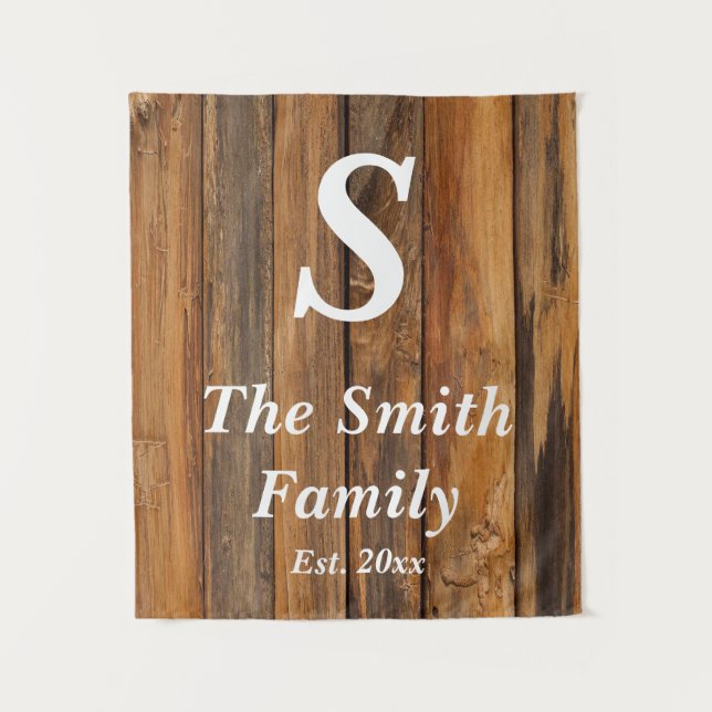 Personalized Monogram Anniversary Party Backdrop (Front)