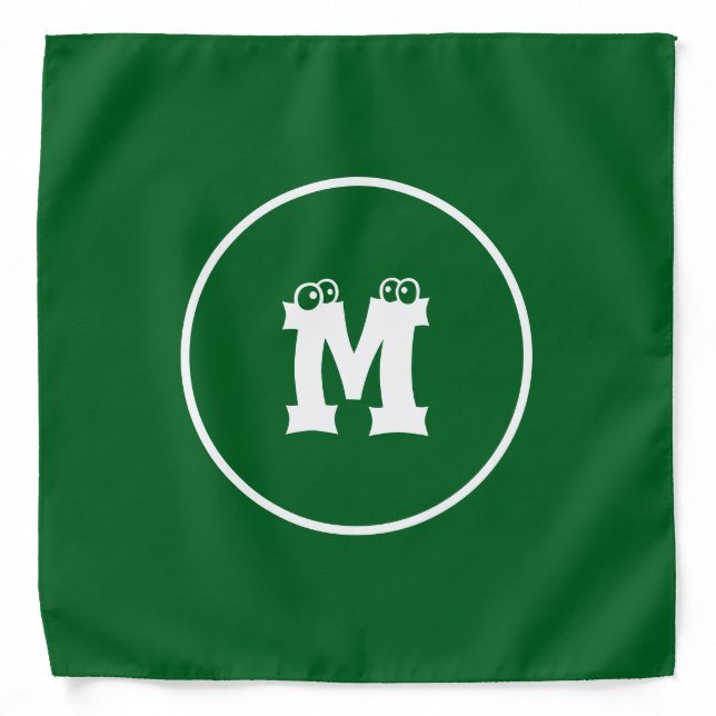 Personalized Monogram Bandana – Custom Pet Gift  (Front)